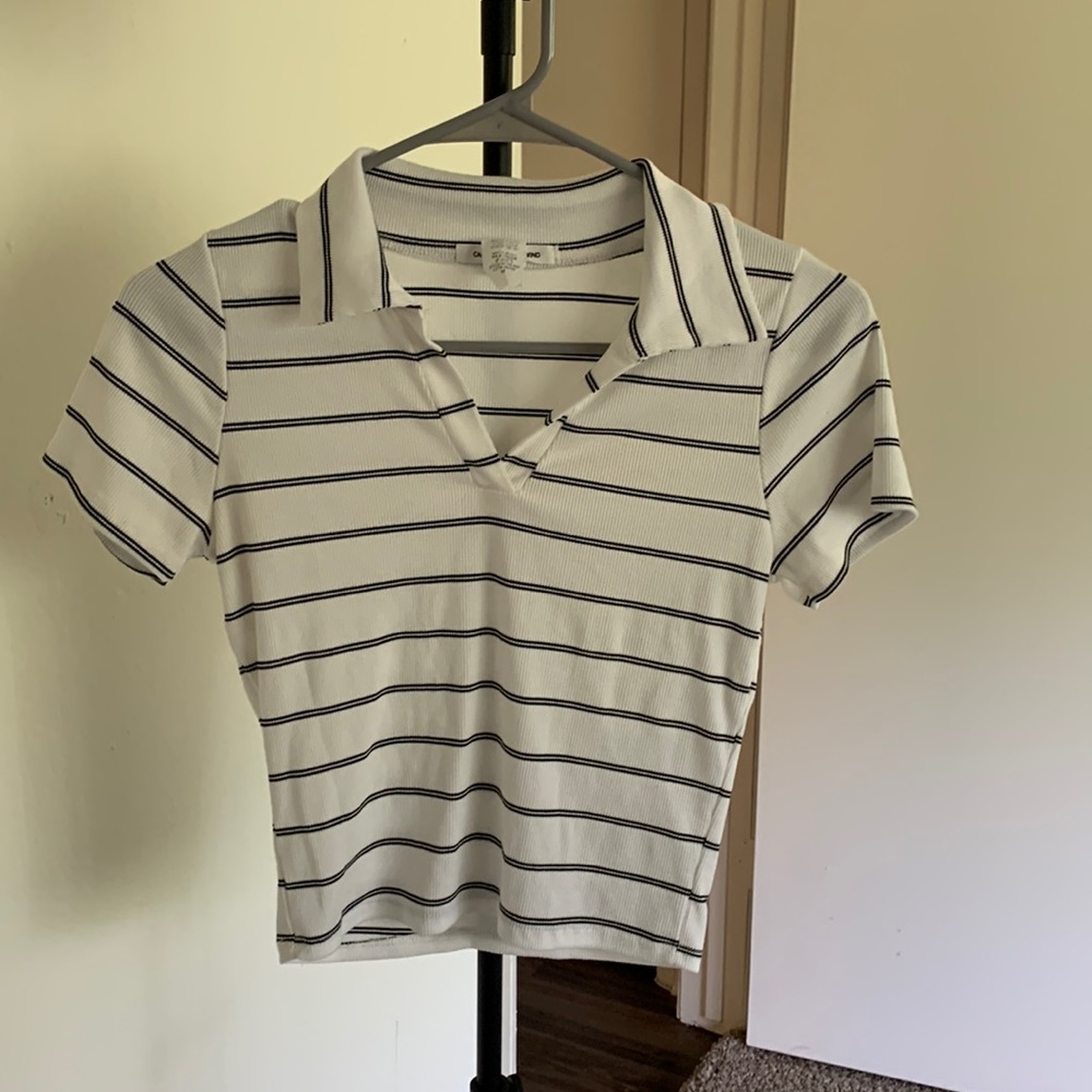 White Striped Shirt
